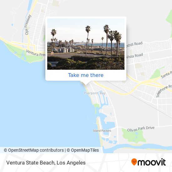 Ventura State Beach map