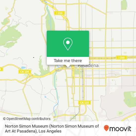 Mapa de Norton Simon Museum (Norton Simon Museum of Art At Pasadena)