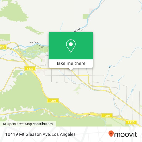 10419 Mt Gleason Ave map