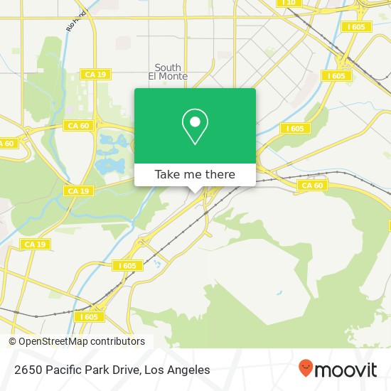 2650 Pacific Park Drive map