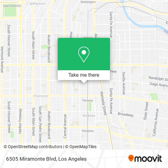 6505 Miramonte Blvd map