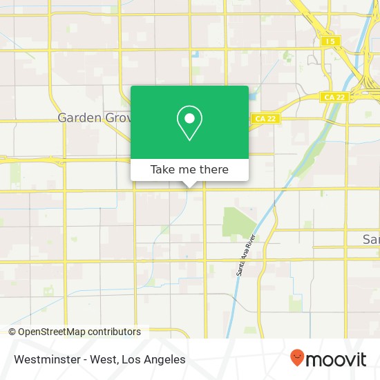 Westminster - West map