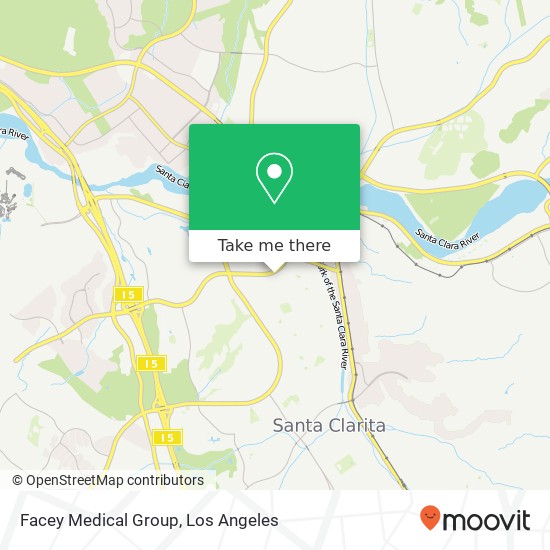 Mapa de Facey Medical Group