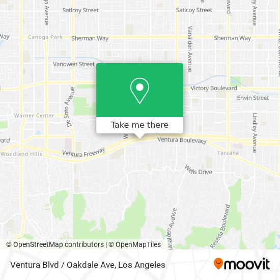 Ventura Blvd / Oakdale Ave map