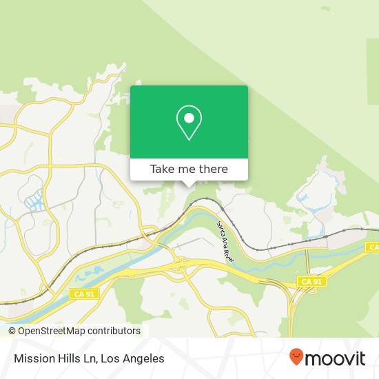 Mission Hills Ln map