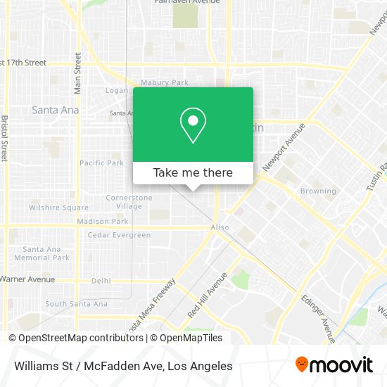 Mapa de Williams St / McFadden Ave