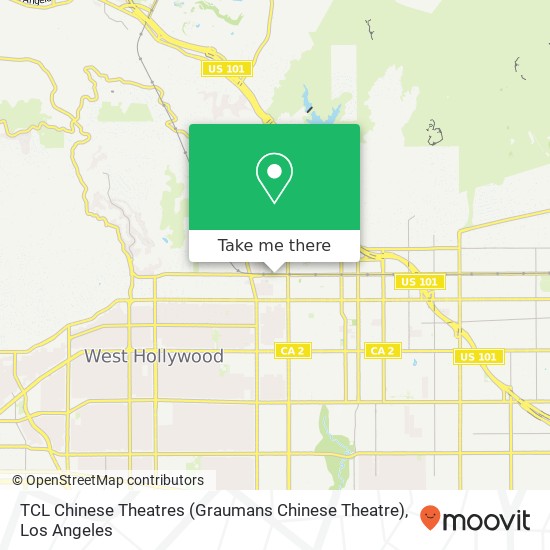 TCL Chinese Theatres (Graumans Chinese Theatre) map