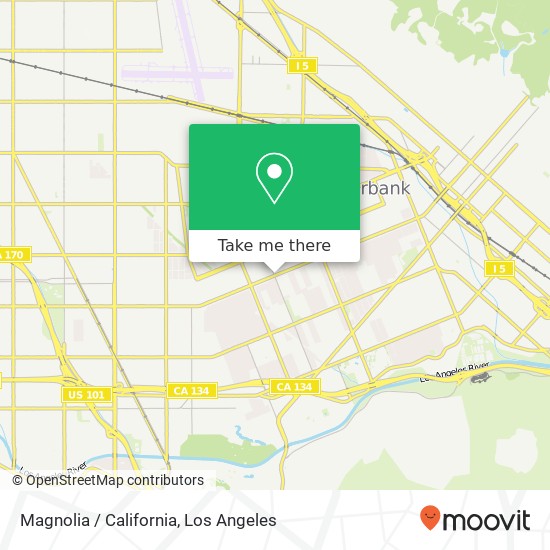 Magnolia / California map