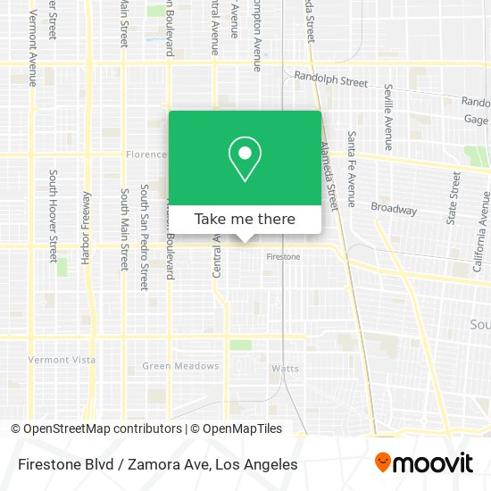 Firestone Blvd / Zamora Ave map