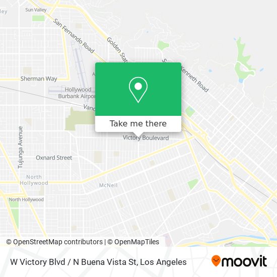 W Victory Blvd / N Buena Vista St map