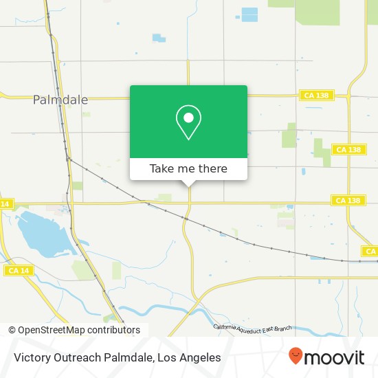 Mapa de Victory Outreach Palmdale