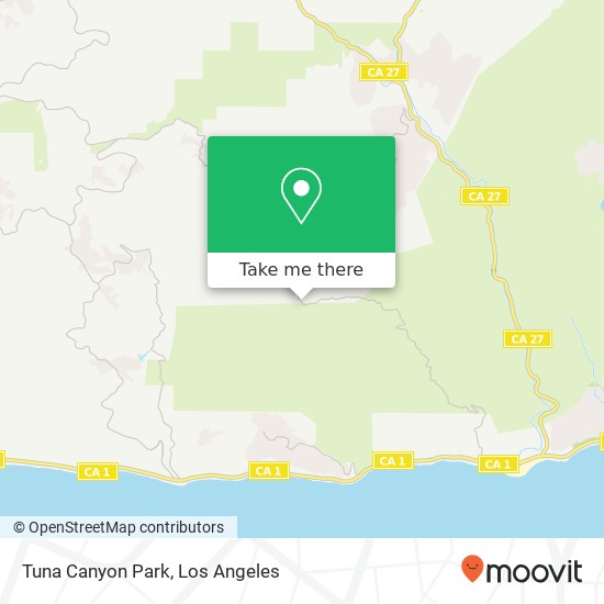 Mapa de Tuna Canyon Park