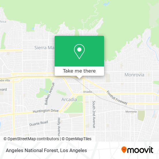 Mapa de Angeles National Forest