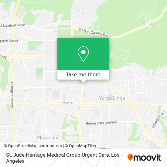 St. Jude Heritage Medical Group Urgent Care map