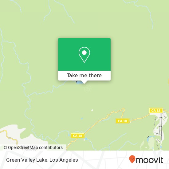 Green Valley Lake map