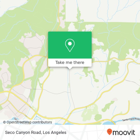 Mapa de Seco Canyon Road