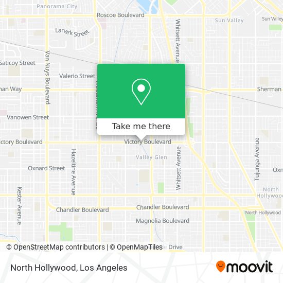 North Hollywood map