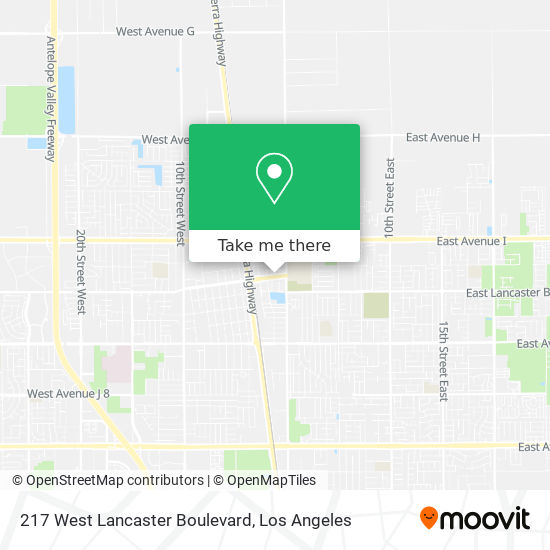 Mapa de 217 West Lancaster Boulevard