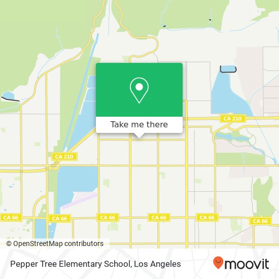 Mapa de Pepper Tree Elementary School