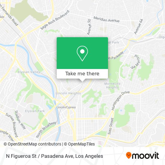 N Figueroa St / Pasadena Ave map