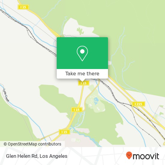 Glen Helen Rd map