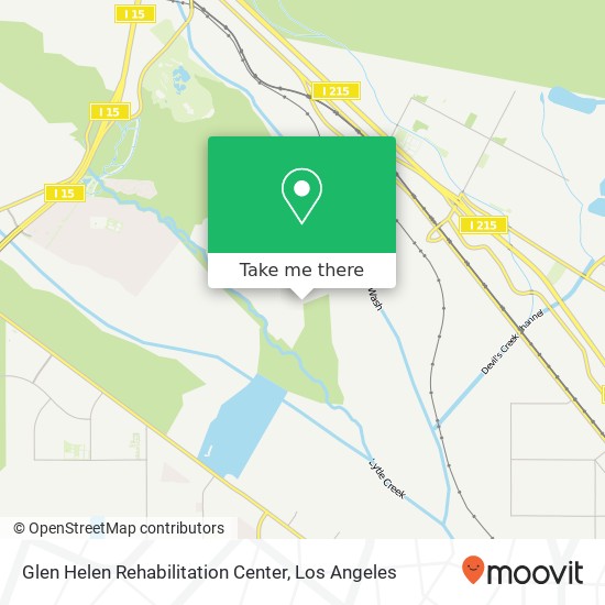 Glen Helen Rehabilitation Center map