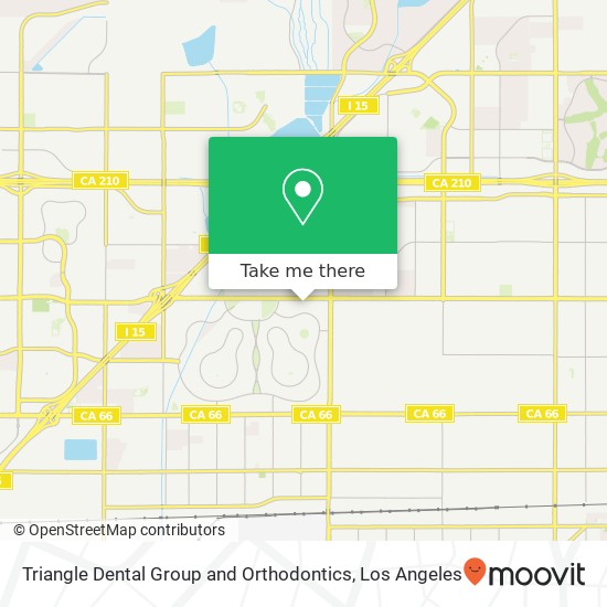 Mapa de Triangle Dental Group and Orthodontics