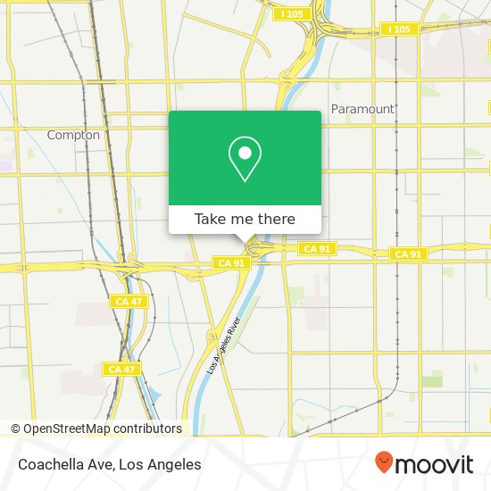 Mapa de Coachella Ave