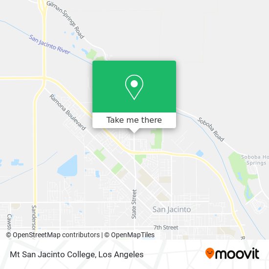 Mt San Jacinto College map