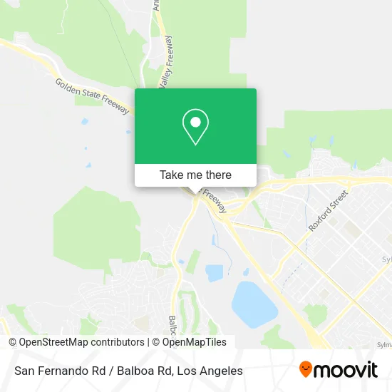 Mapa de San Fernando Rd / Balboa Rd