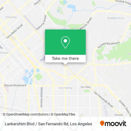 Lankershim Blvd / San Fernando Rd map