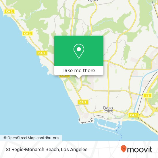 St Regis-Monarch Beach map