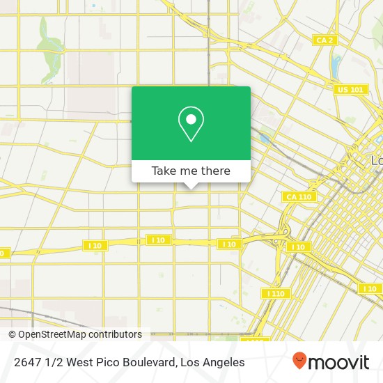 2647 1/2 West Pico Boulevard map