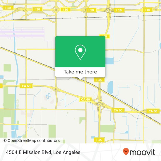 Mapa de 4504 E Mission Blvd