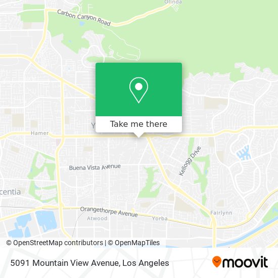 5091 Mountain View Avenue map