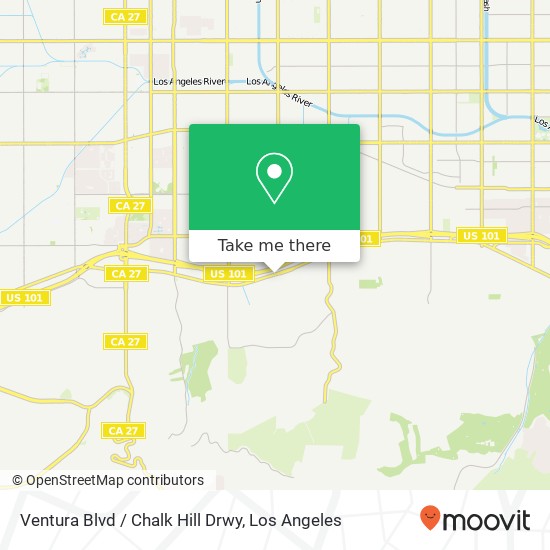 Mapa de Ventura Blvd / Chalk Hill Drwy