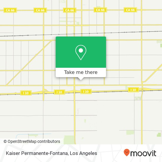 Kaiser Permanente-Fontana map