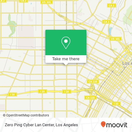 Mapa de Zero Ping Cyber Lan Center