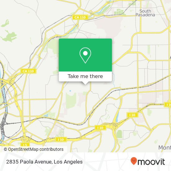 2835 Paola Avenue map