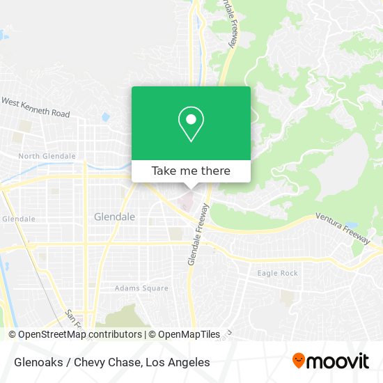 Mapa de Glenoaks / Chevy Chase