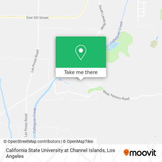 California State University at Channel Islands map