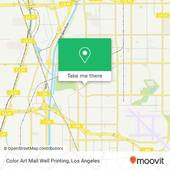 Color Art Mail Well Printing map