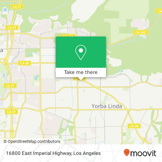 16800 East Imperial Highway map