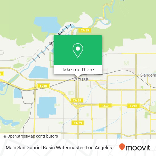 Mapa de Main San Gabriel Basin Watermaster