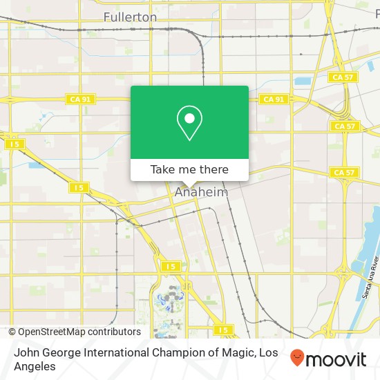 Mapa de John George International Champion of Magic