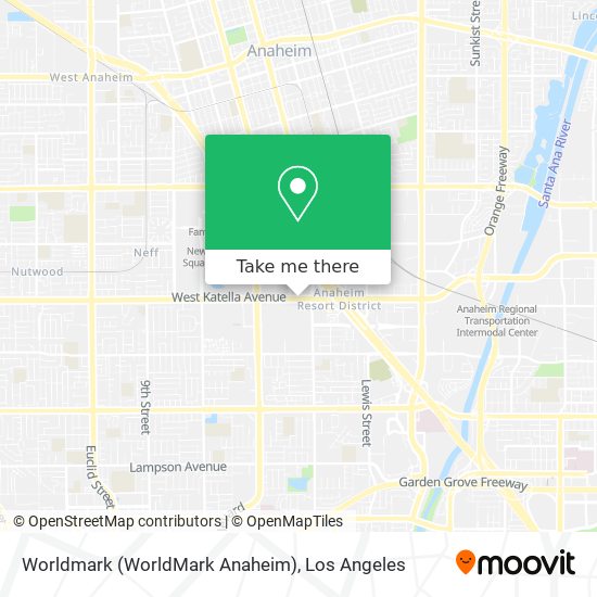Mapa de Worldmark (WorldMark Anaheim)