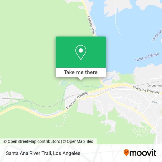 Mapa de Santa Ana River Trail