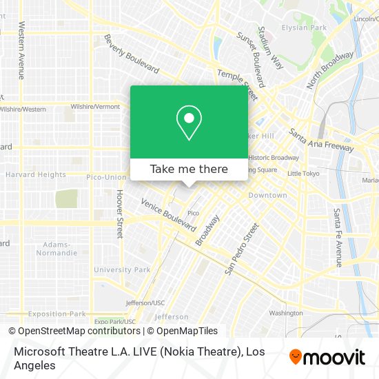 Microsoft Theatre L.A. LIVE (Nokia Theatre) map