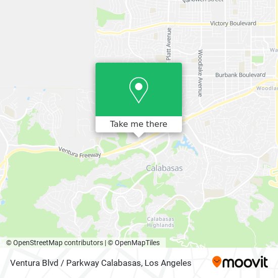 Ventura Blvd / Parkway Calabasas map