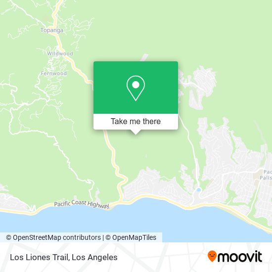 Los Liones Trail map
